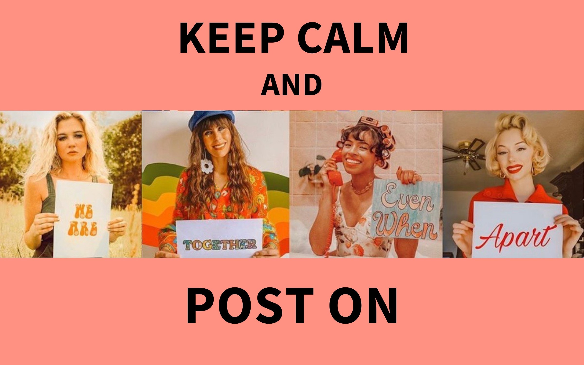 keep calm and post on