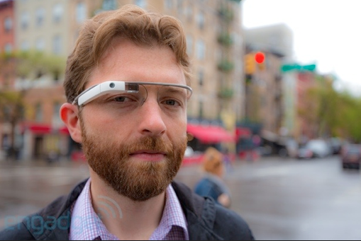 guy wearing google glasses